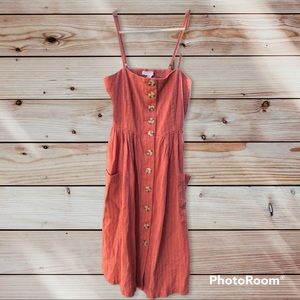 Forever 21 linen dress with pockets